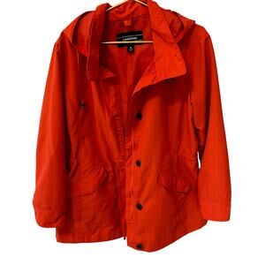 Lands End Parka Hooded Coat Jacket Raincoat Size 1X Hiking Camping Vacation XL